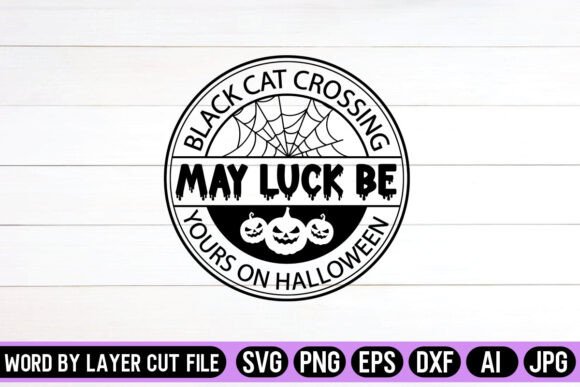 Black Cat Crossing May Luck Be Yours on Embroidery Review