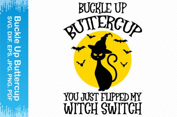 Cat Buckle Up Buttercup Clipart Review