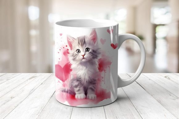 Cat Kitten Heart Mug Embroidery Design Review