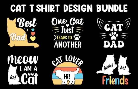Cat T-shirt Design Bundle Free Review