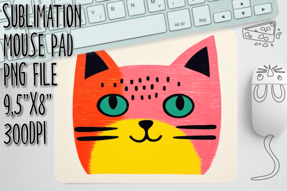 Comical Cat Scene Mouse Pad Decor Review