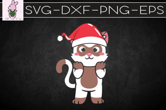 Funny Cat Christmas Santa Hat Embroidery Design Review