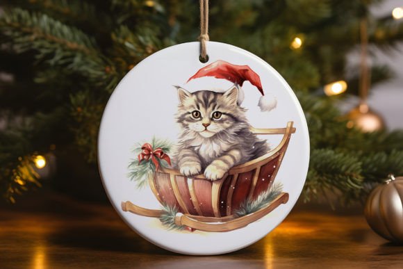 Kitten Sleigh Sant Ornament 1 Review