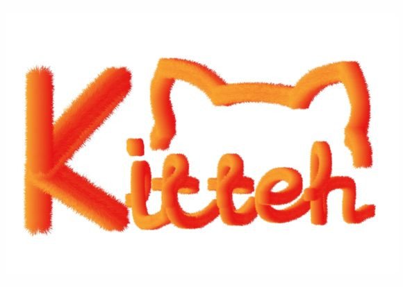 Kitten Typography Embroidery Design Review