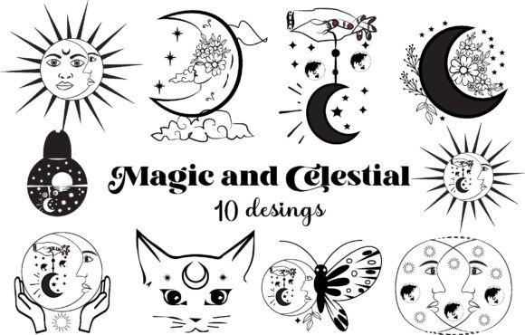 Magic and Celestial SVG Bundle 10 Design Review