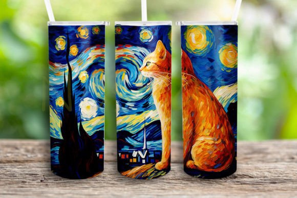Starry Cat 20oz Tumbler Design Review