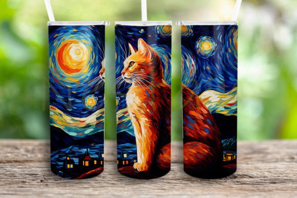 Starry Cat Sublimation Design Png Review